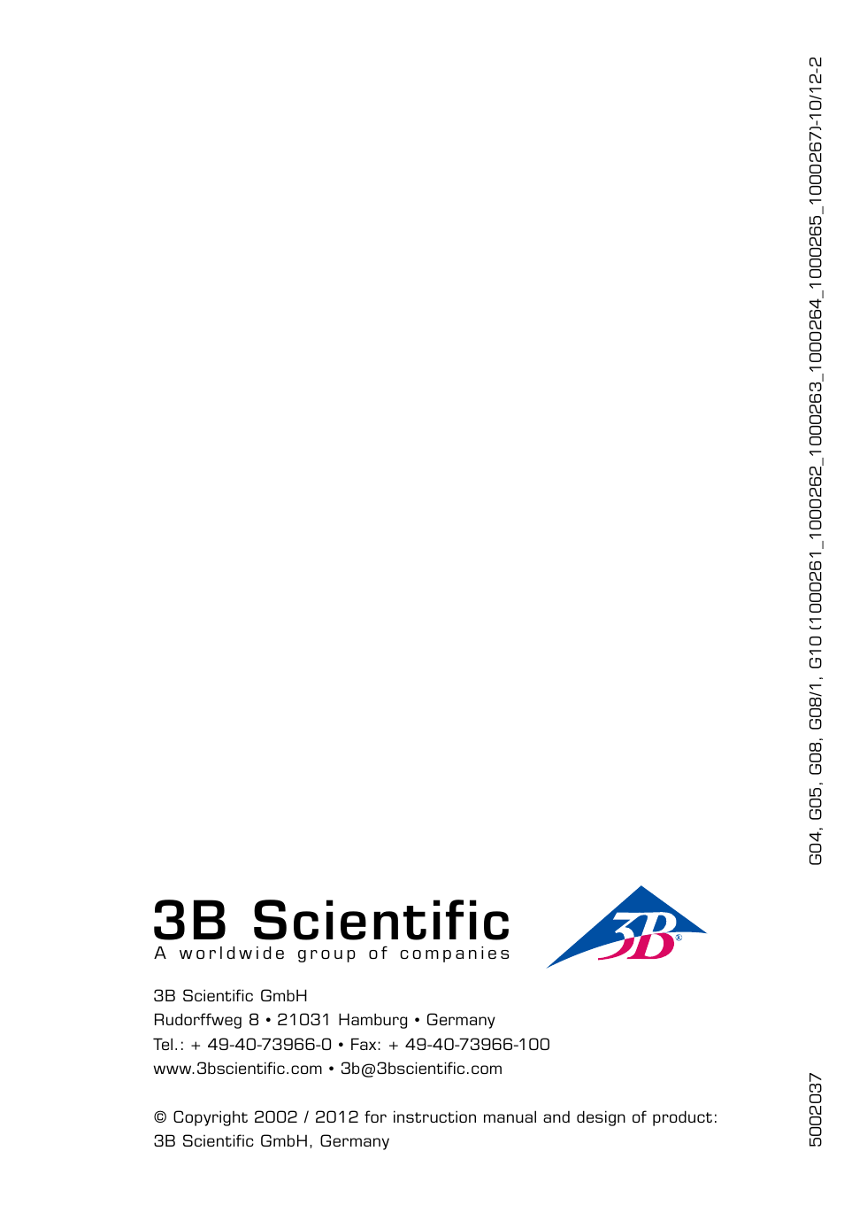 3b scientific | 3B Scientific Classic Heart with Bypass, 2 part User Manual | Page 32 / 32