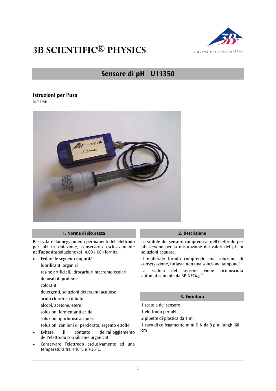 3b scientific® physics | 3B Scientific pH Sensor User Manual | Page 10 / 18