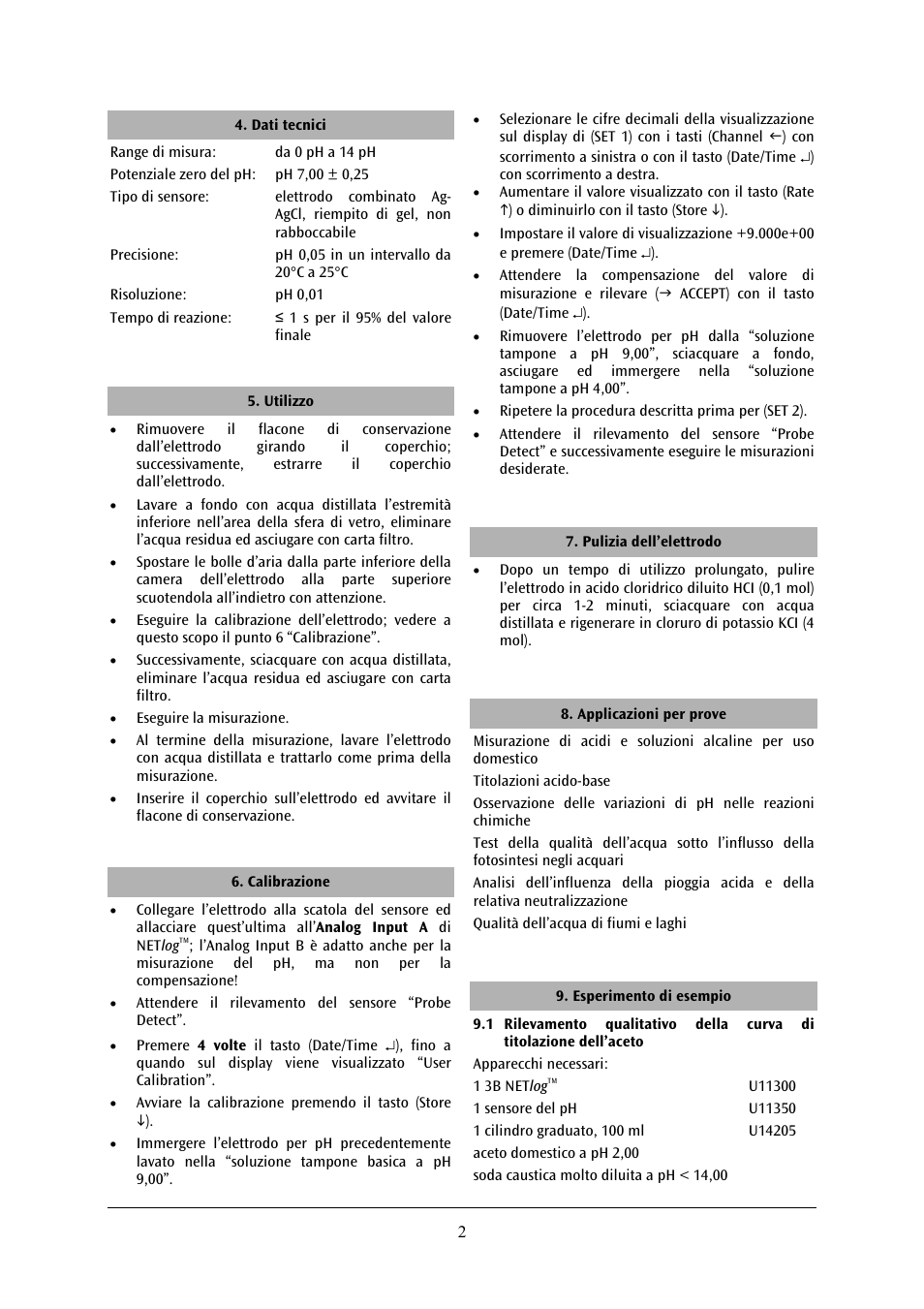 3B Scientific pH Sensor User Manual | Page 11 / 18