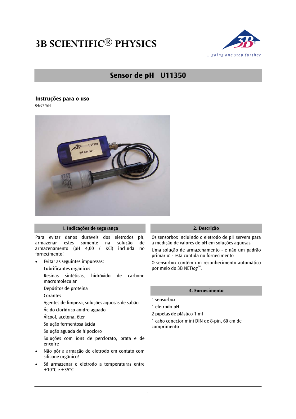 3b scientific® physics | 3B Scientific pH Sensor User Manual | Page 16 / 18