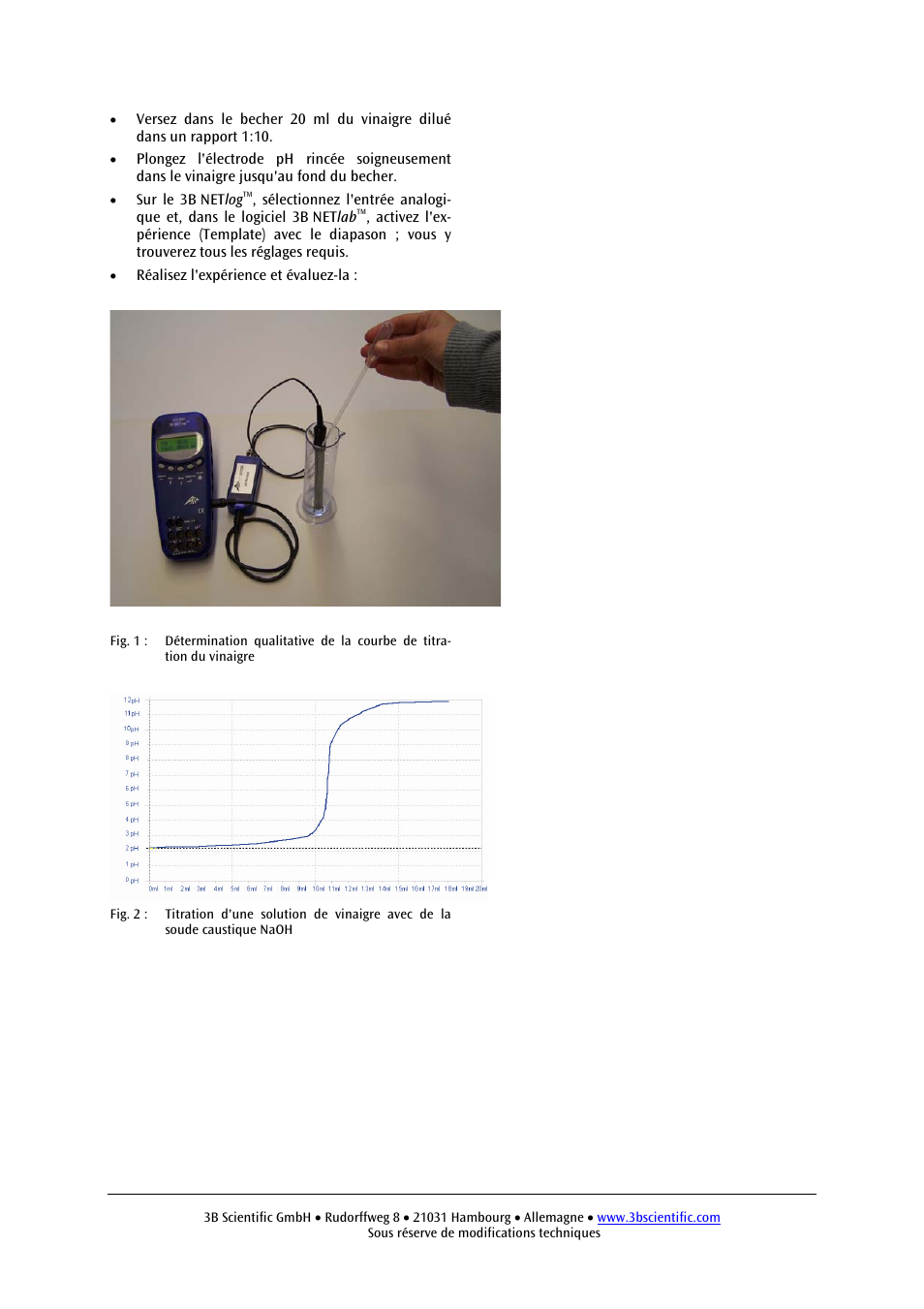 3B Scientific pH Sensor User Manual | Page 9 / 18