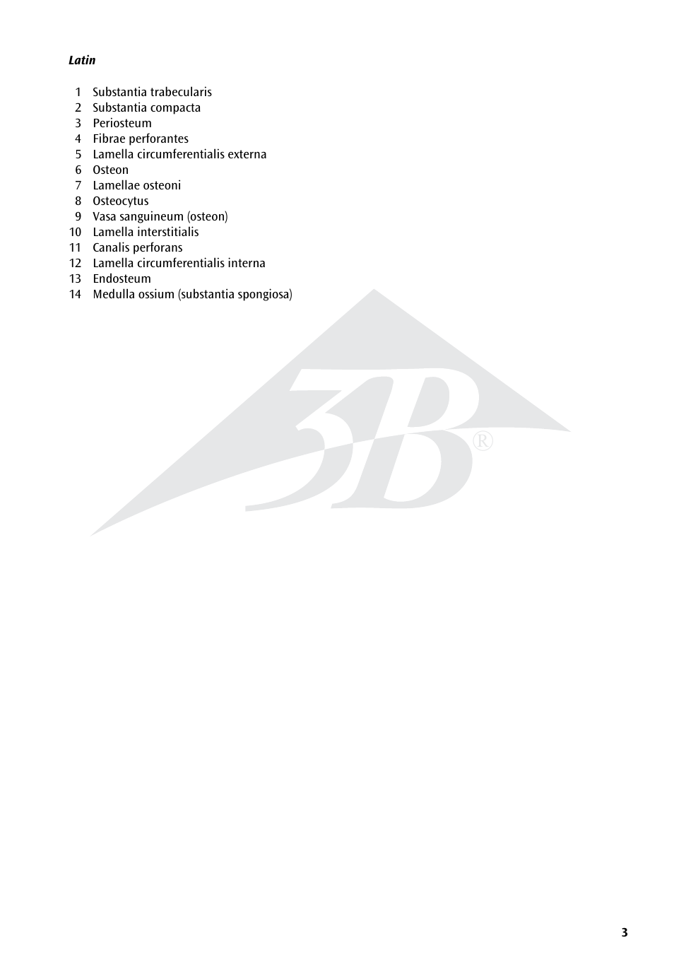 3B Scientific 3B MICROanatomy™ Bone structure - 80 times enlarged User Manual | Page 3 / 16