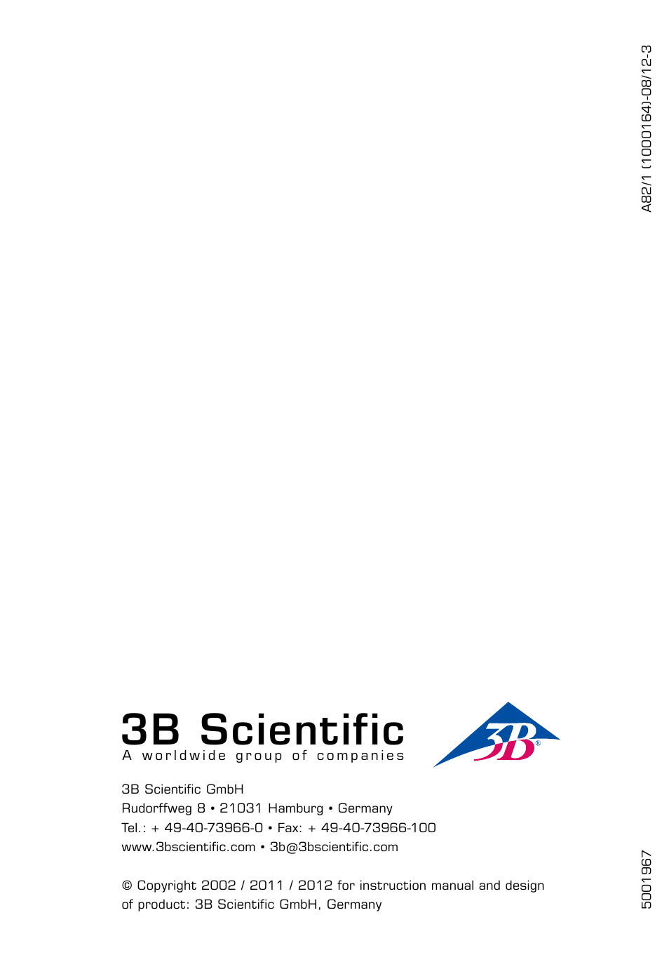 3b scientific | 3B Scientific Deluxe Functional Knee Joint Model User Manual | Page 16 / 16