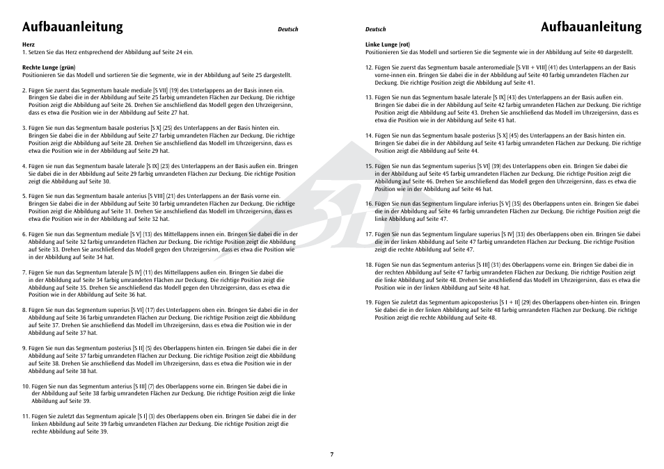 Aufbauanleitung | 3B Scientific Segmented Lung User Manual | Page 7 / 52