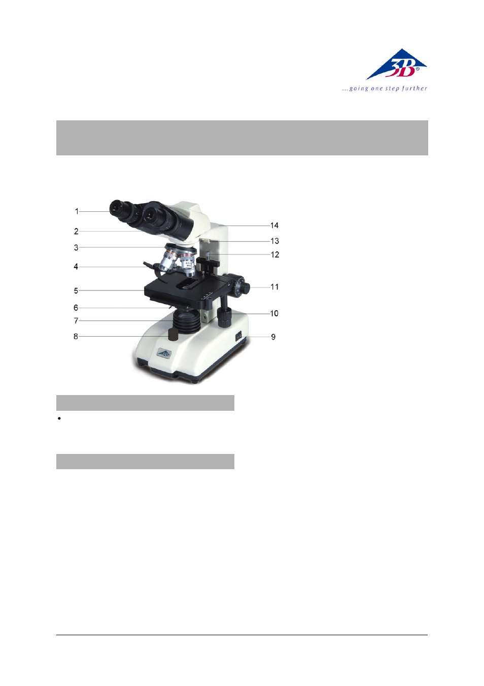 3B Scientific Binocular Course Microscope Model 300 LED (230 V, 50__60 Hz) User Manual | 2 pages