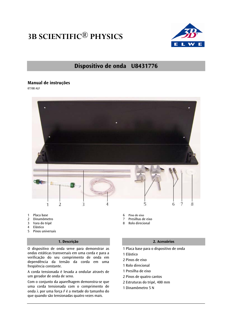 3b scientific® physics | 3B Scientific Band Wave Device User Manual | Page 11 / 12