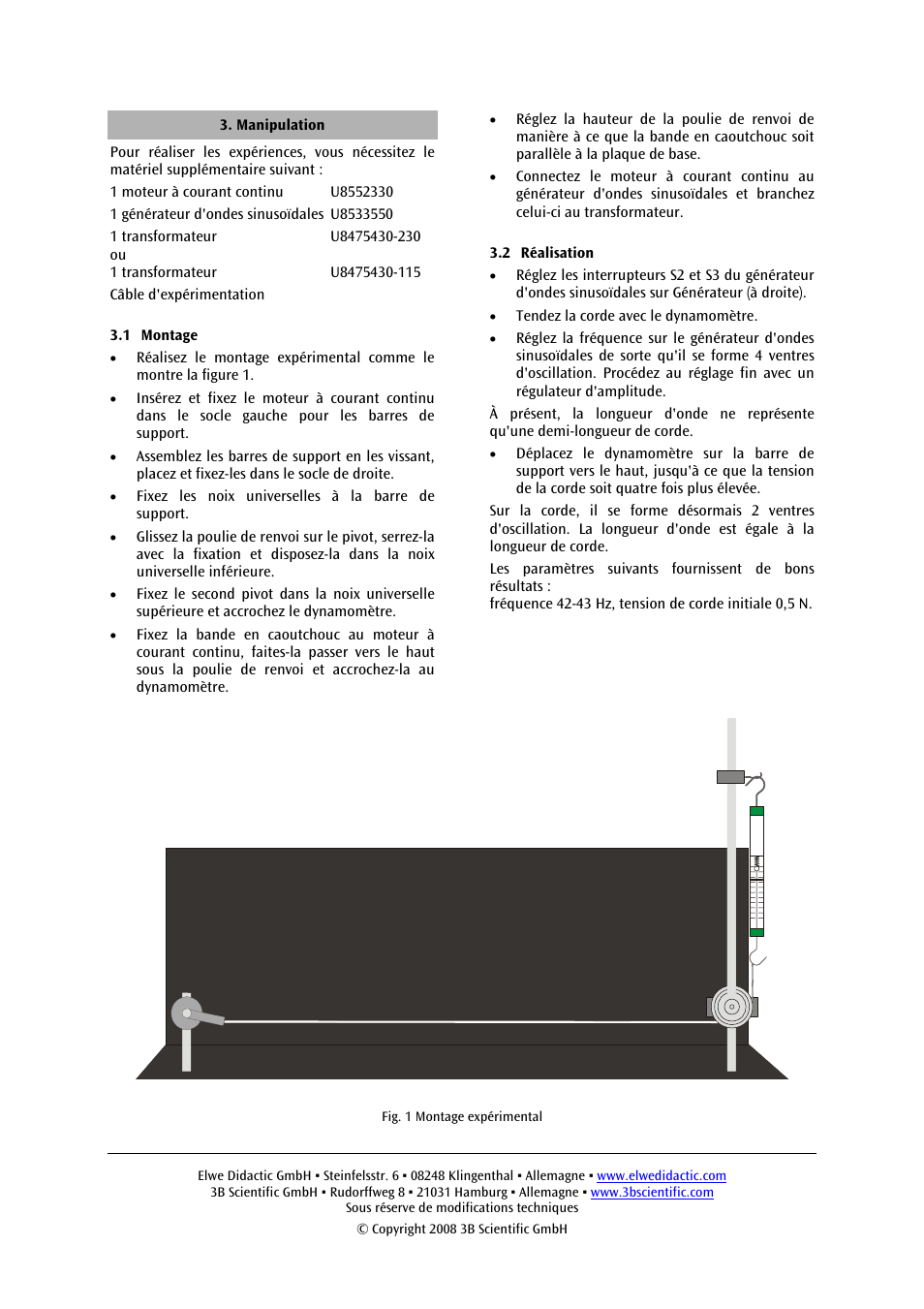 3B Scientific Band Wave Device User Manual | Page 6 / 12