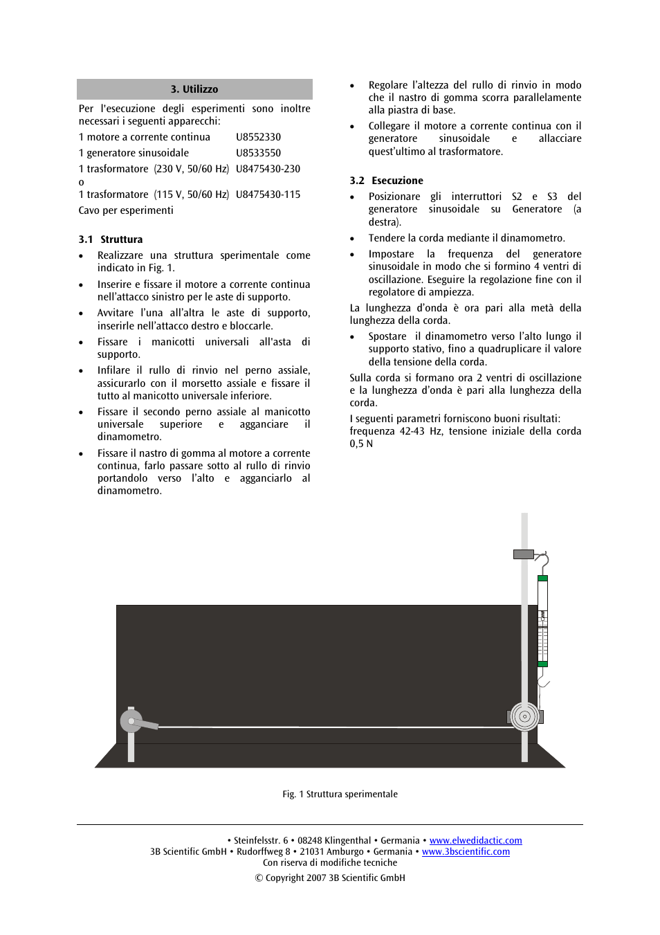 3B Scientific Band Wave Device User Manual | Page 8 / 12