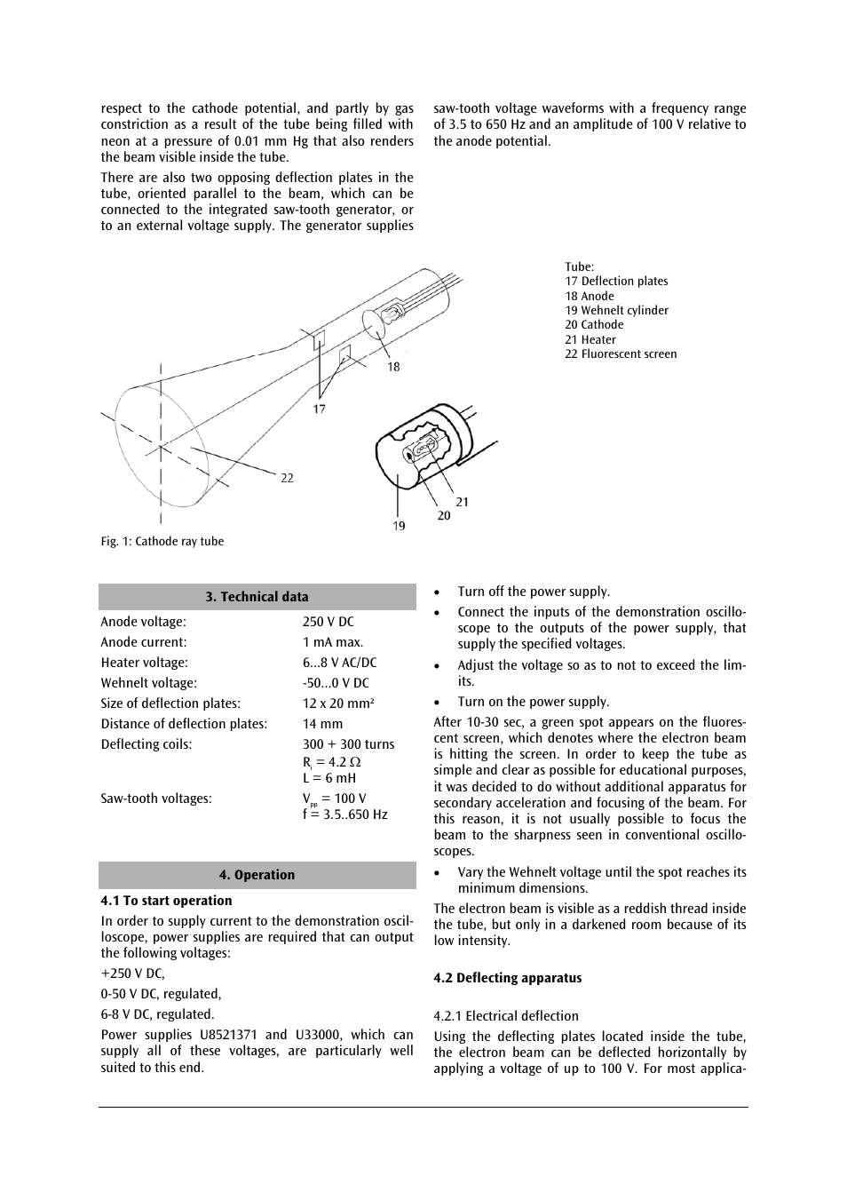 3B Scientific Training Oscilloscope User Manual | Page 2 / 6