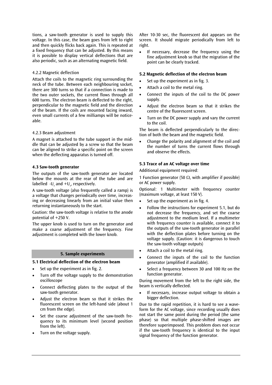 3B Scientific Training Oscilloscope User Manual | Page 3 / 6