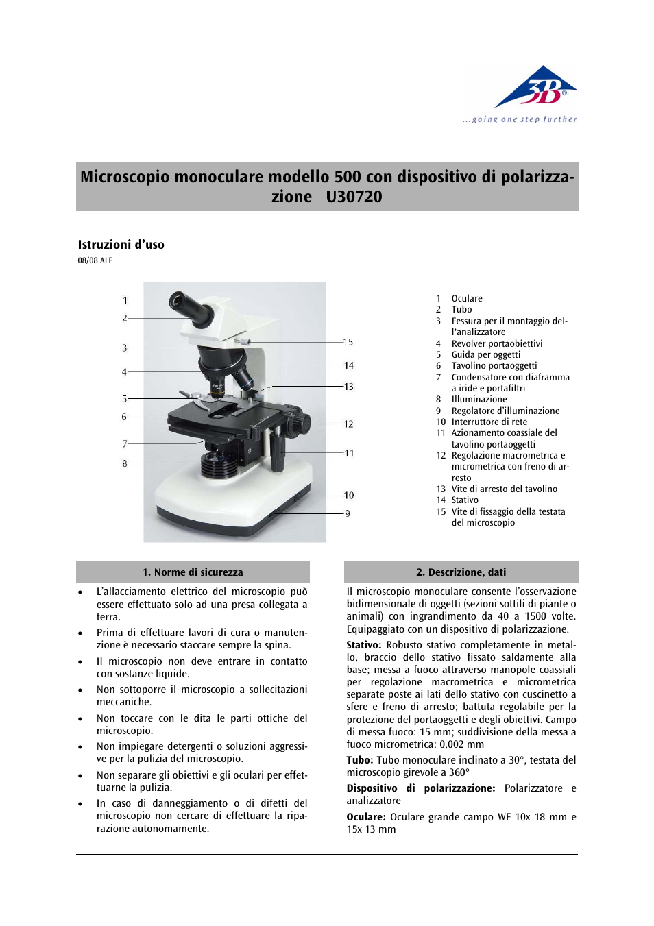 3b scientific, Physics | 3B Scientific Monocular Microscope Model 500 with Polarization Equipment User Manual | Page 13 / 24