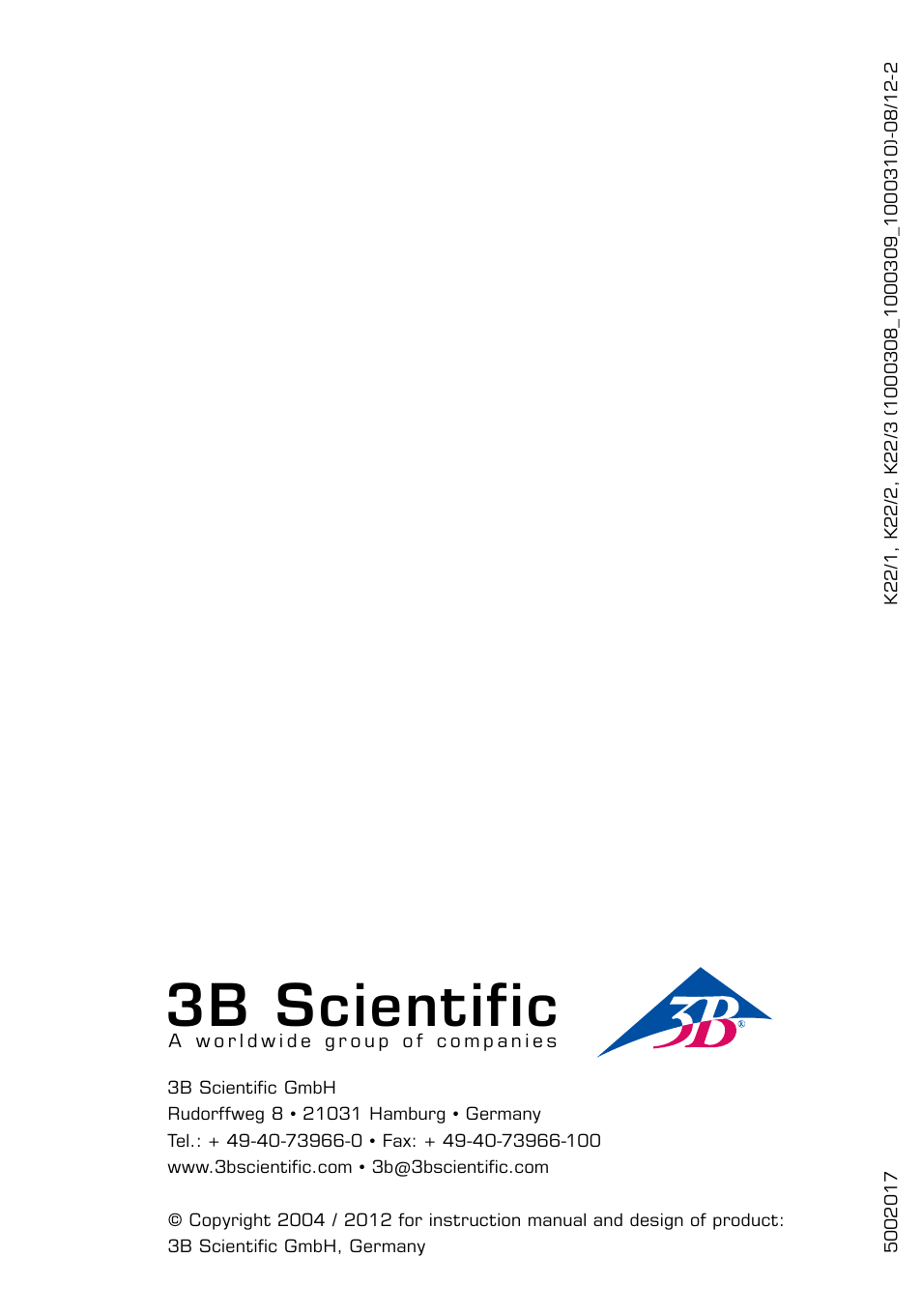 3b scientific | 3B Scientific Kidneys with Rear Organs of the Upper Abdomen - 3 Part User Manual | Page 16 / 16