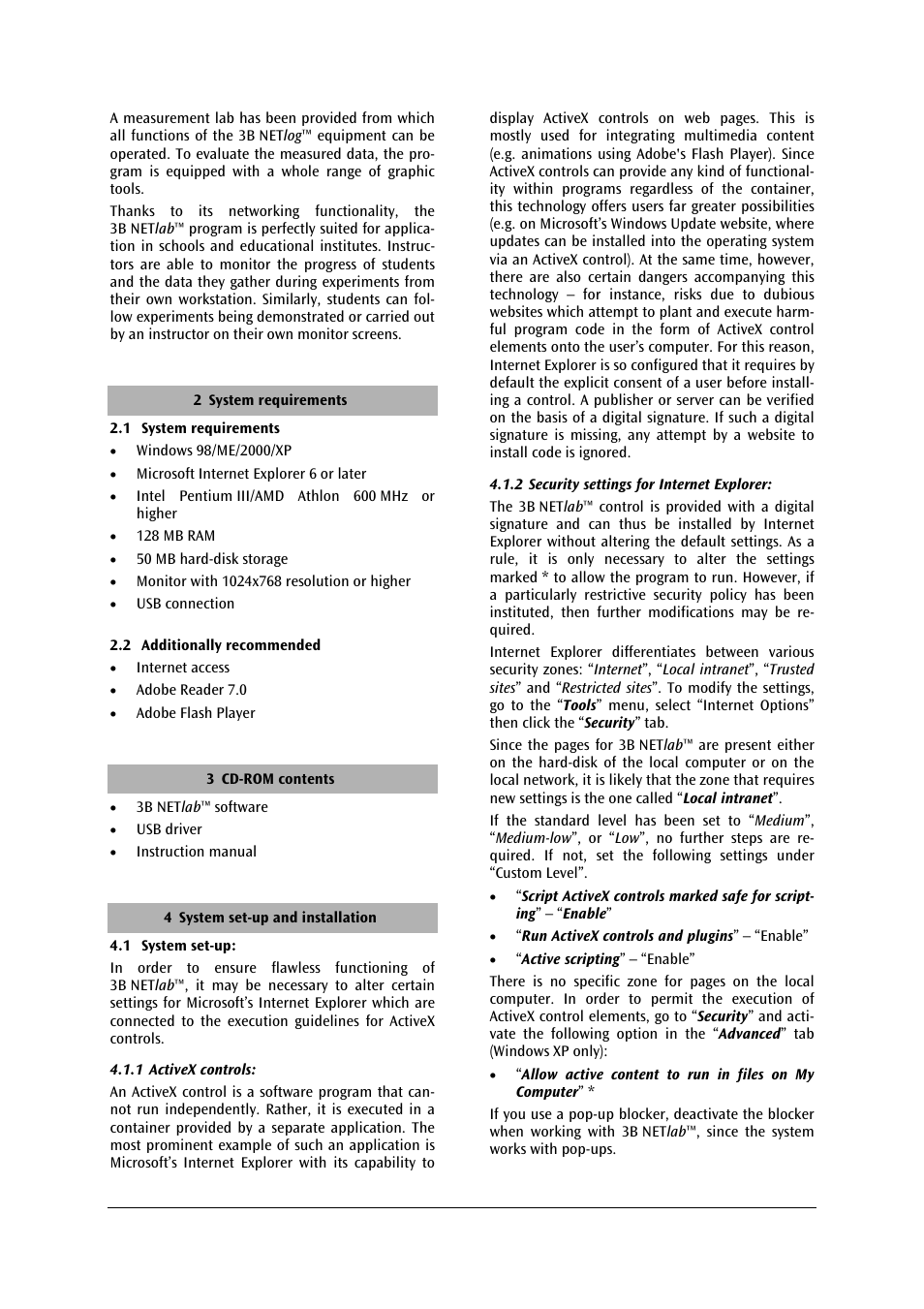3B Scientific 3B NETlab™ User Manual | Page 14 / 72