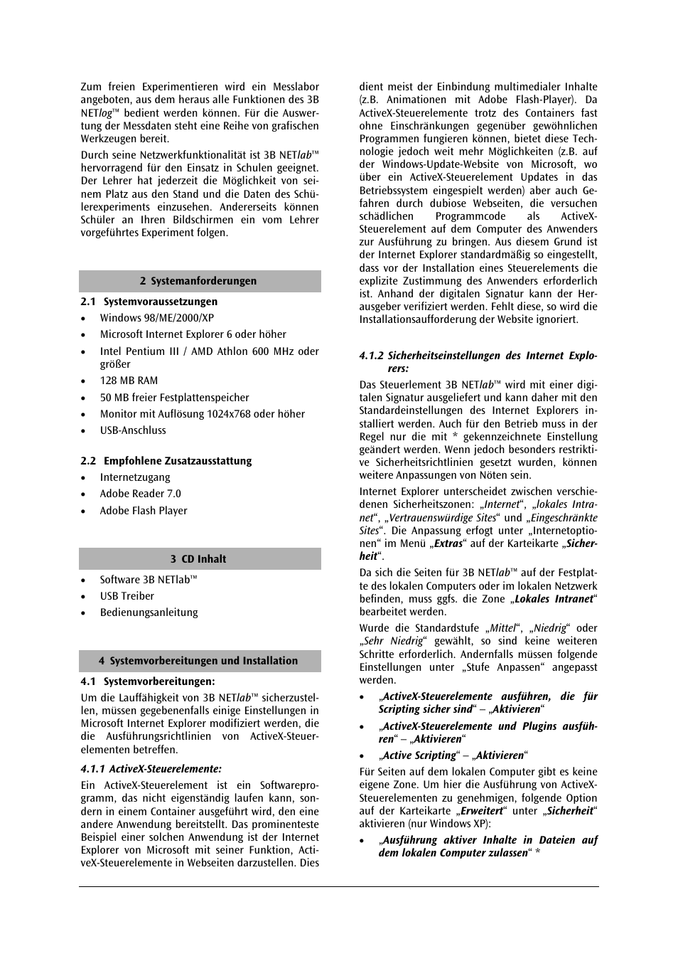 3B Scientific 3B NETlab™ User Manual | Page 2 / 72