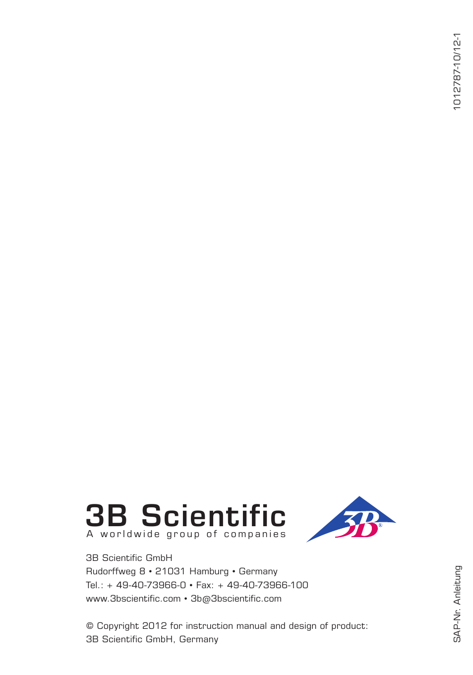3b scientific | 3B Scientific Gastric Band Model User Manual | Page 16 / 16