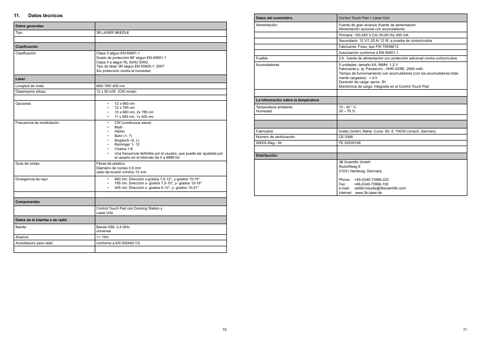 3B Scientific Light Therapy__3B LASER NEEDLE, red laser light, 12x660 nm User Manual | Page 37 / 45