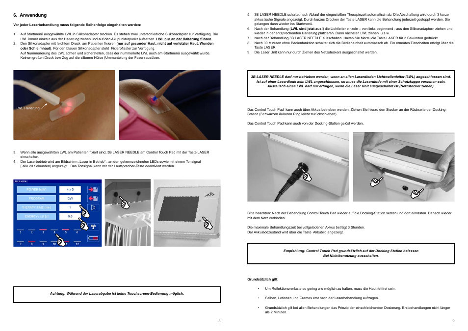 3B Scientific Light Therapy__3B LASER NEEDLE, red laser light, 12x660 nm User Manual | Page 6 / 45