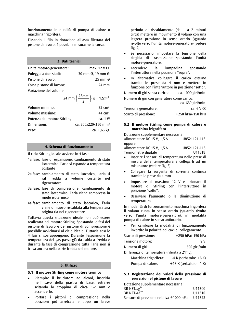 3B Scientific Stirling Engine G User Manual | Page 14 / 24