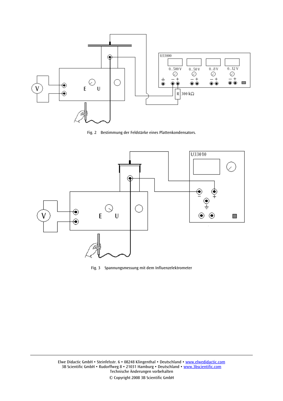 3B Scientific Electric Field Meter (115 V, 50__60 Hz) User Manual | Page 4 / 24