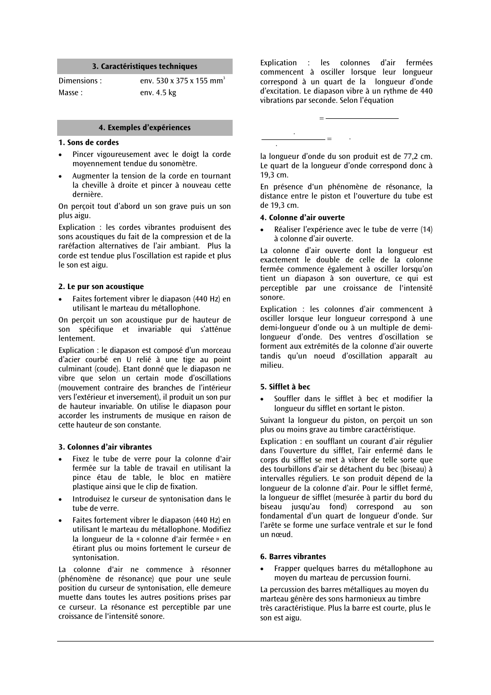 3B Scientific Acoustics Kit User Manual | Page 19 / 48