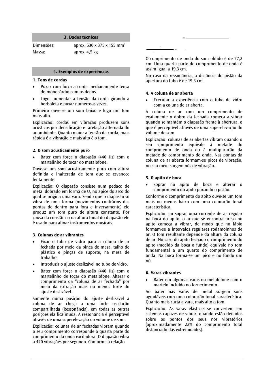 3B Scientific Acoustics Kit User Manual | Page 43 / 48
