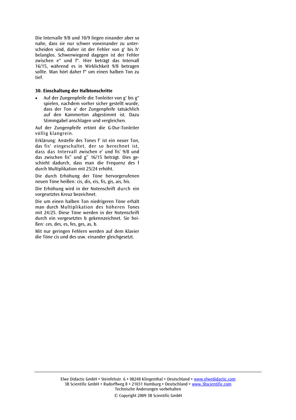 3B Scientific Acoustics Kit User Manual | Page 8 / 48