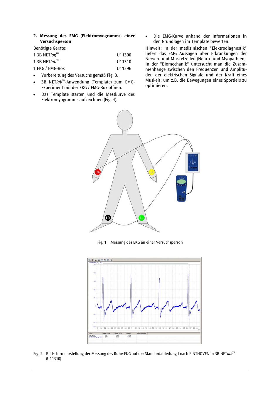 3B Scientific ECG__EMG Box User Manual | Page 3 / 24