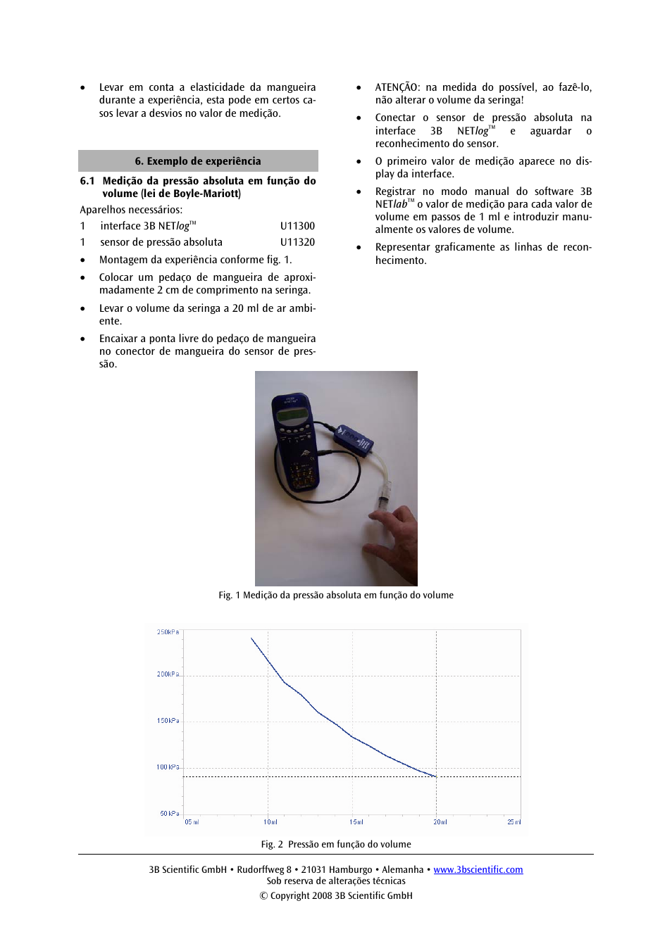 3B Scientific Absolute Pressure Sensor, 2500 hPa User Manual | Page 12 / 12