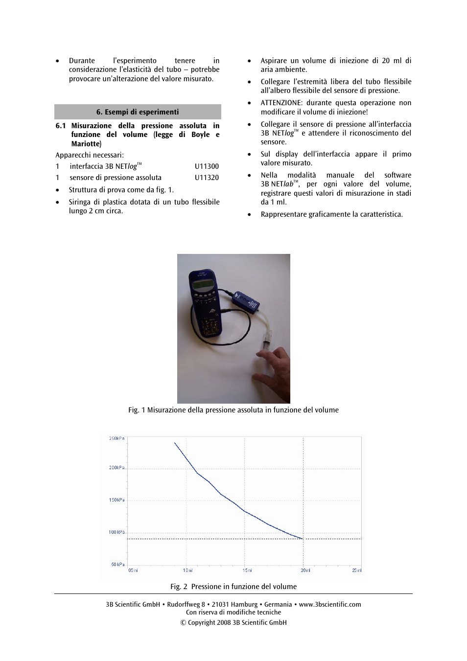 3B Scientific Absolute Pressure Sensor, 2500 hPa User Manual | Page 8 / 12