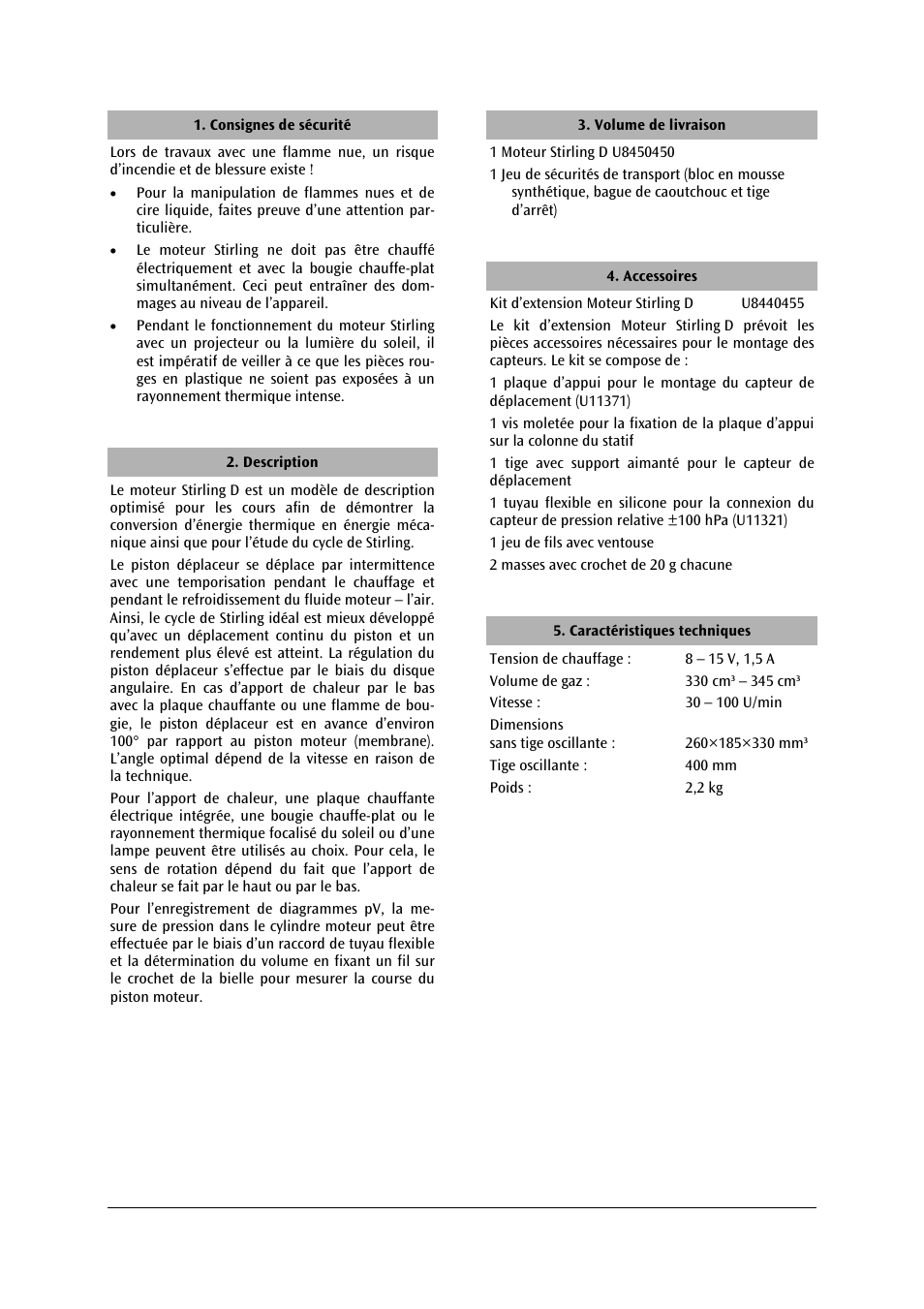 3B Scientific Stirling Engine D User Manual | Page 14 / 36