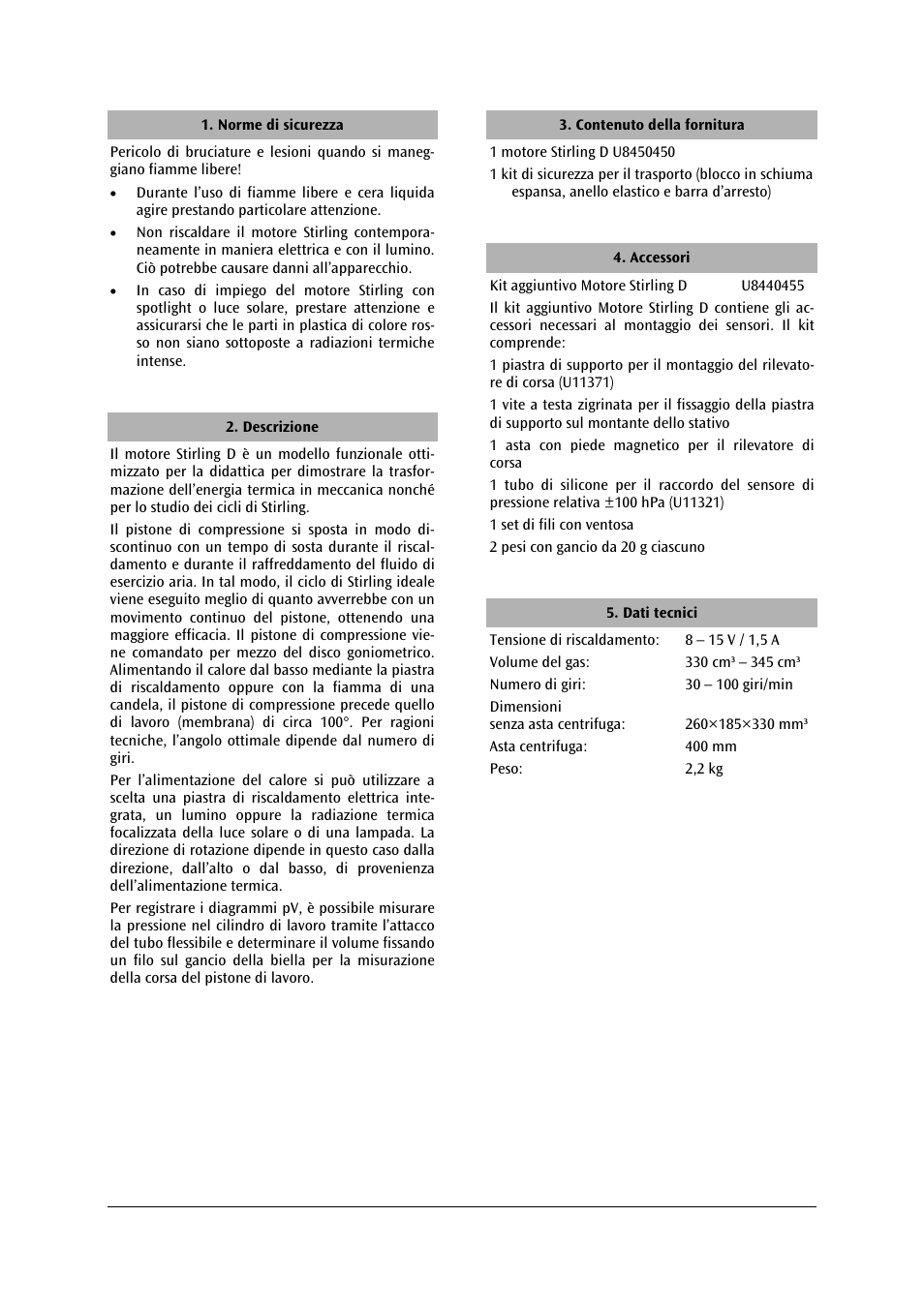 3B Scientific Stirling Engine D User Manual | Page 20 / 36