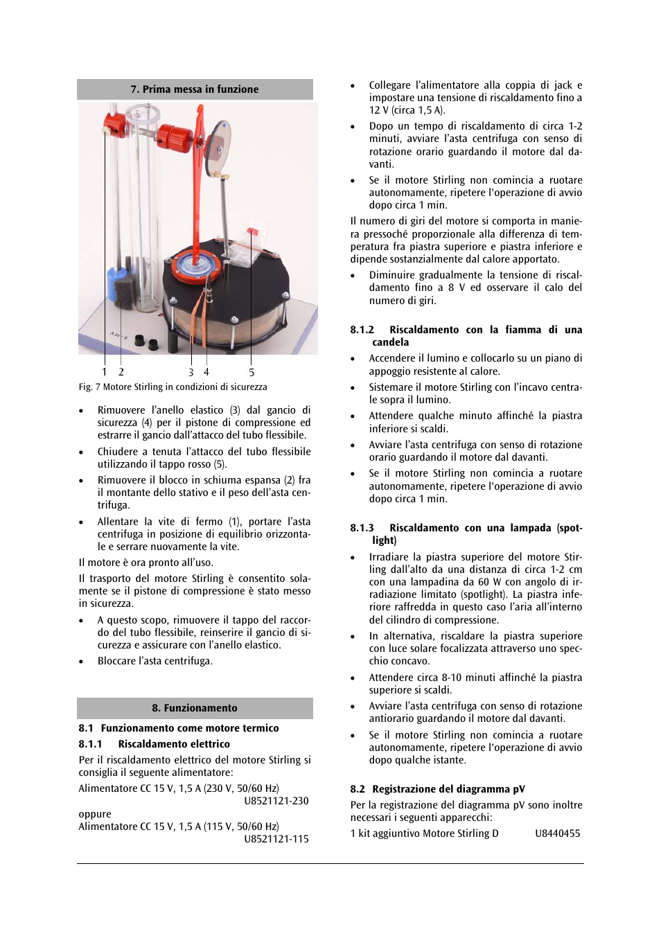 3B Scientific Stirling Engine D User Manual | Page 22 / 36