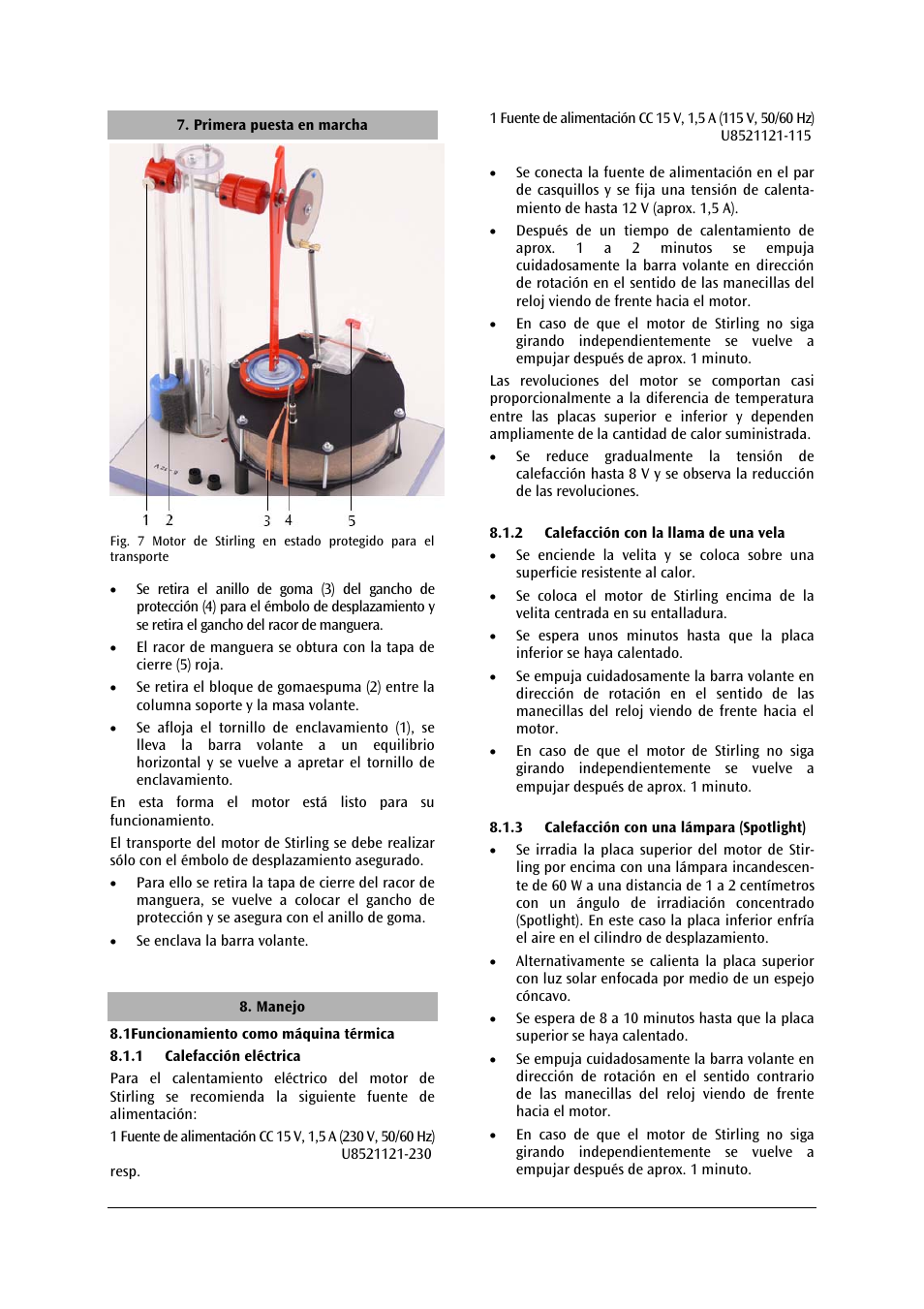 3B Scientific Stirling Engine D User Manual | Page 28 / 36