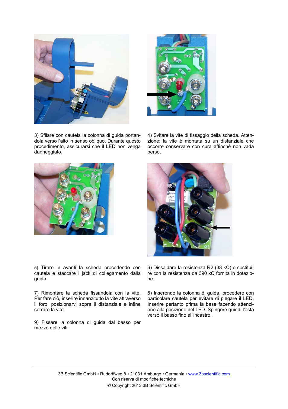 3B Scientific Teltron Electron Diffraction Tube S User Manual | Page 8 / 12