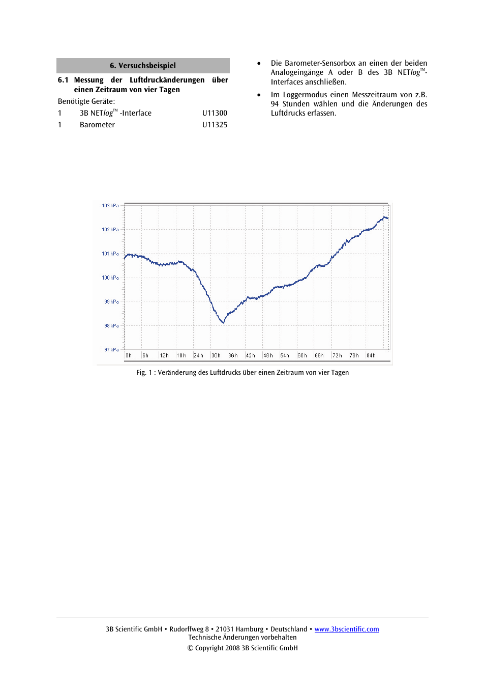 3B Scientific Barometer User Manual | Page 2 / 12