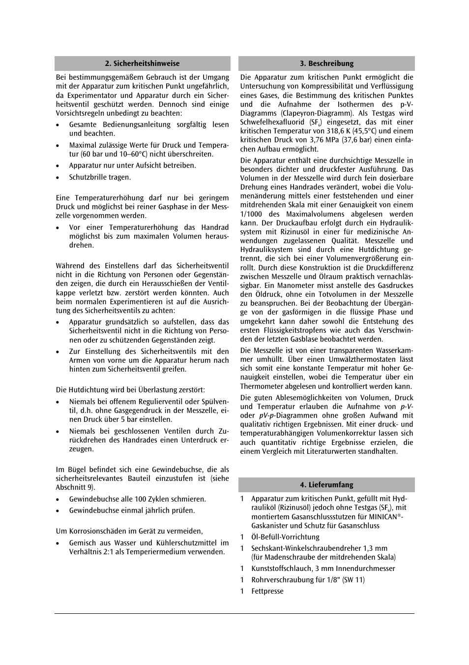 3B Scientific Critical Point Apparatus User Manual | Page 2 / 84