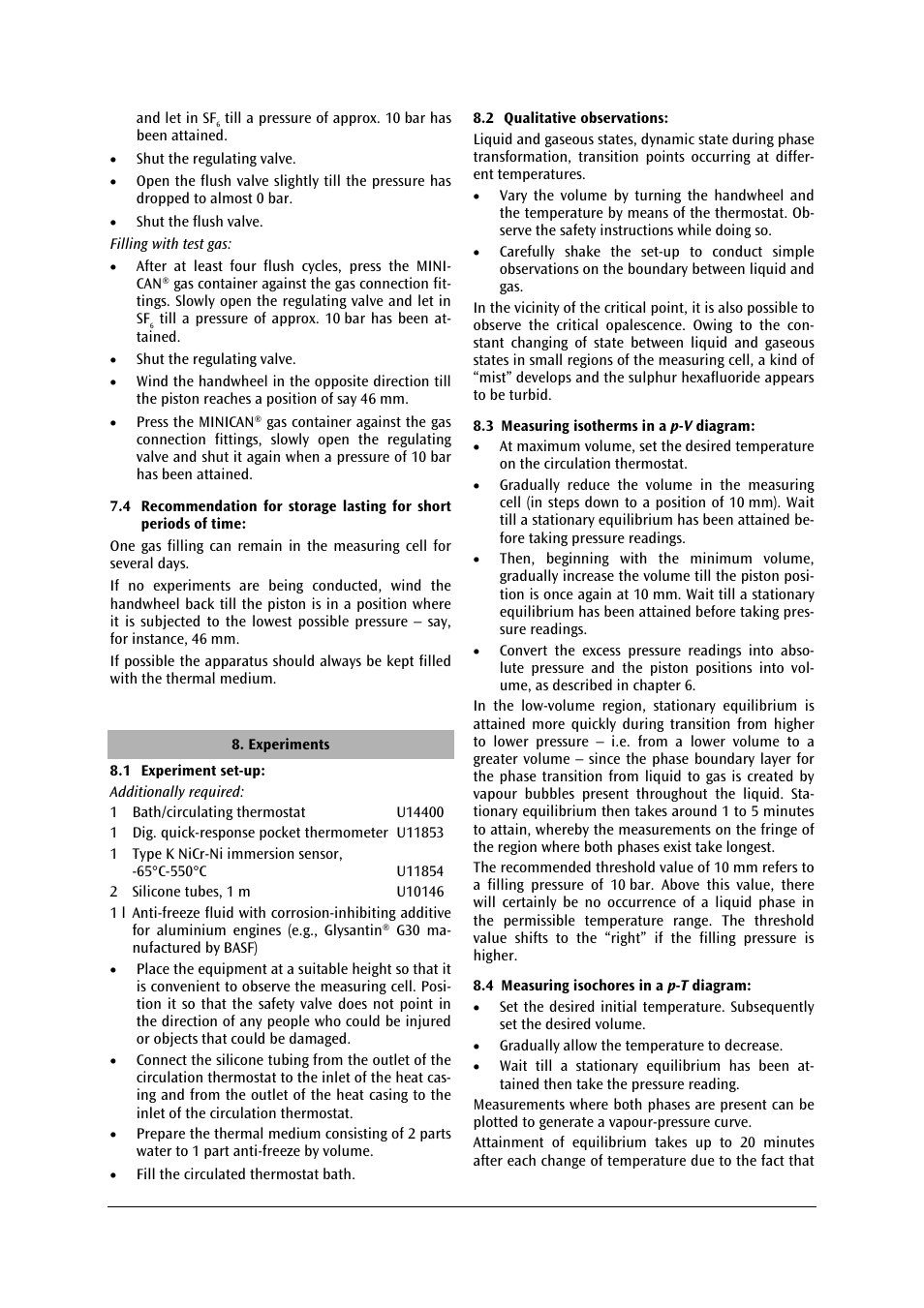 3B Scientific Critical Point Apparatus User Manual | Page 21 / 84