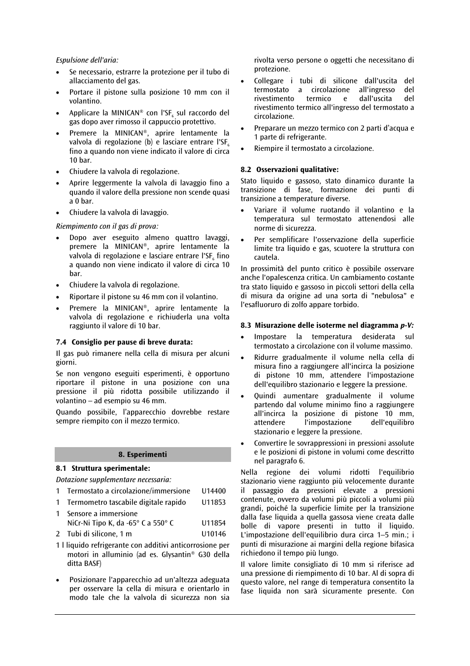 3B Scientific Critical Point Apparatus User Manual | Page 49 / 84