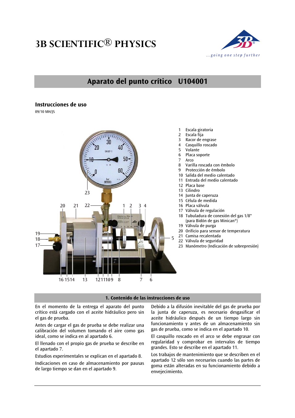 3b scientific® physics | 3B Scientific Critical Point Apparatus User Manual | Page 57 / 84