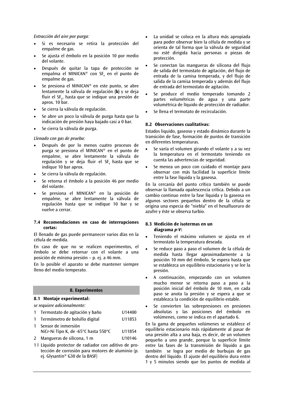 3B Scientific Critical Point Apparatus User Manual | Page 63 / 84