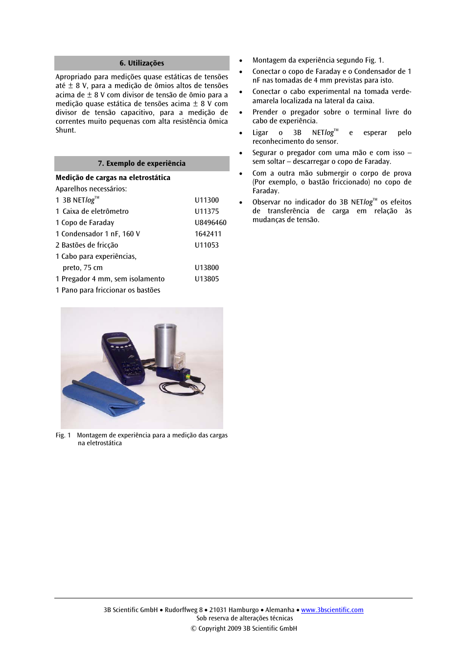 3B Scientific Electrometer Box User Manual | Page 12 / 12