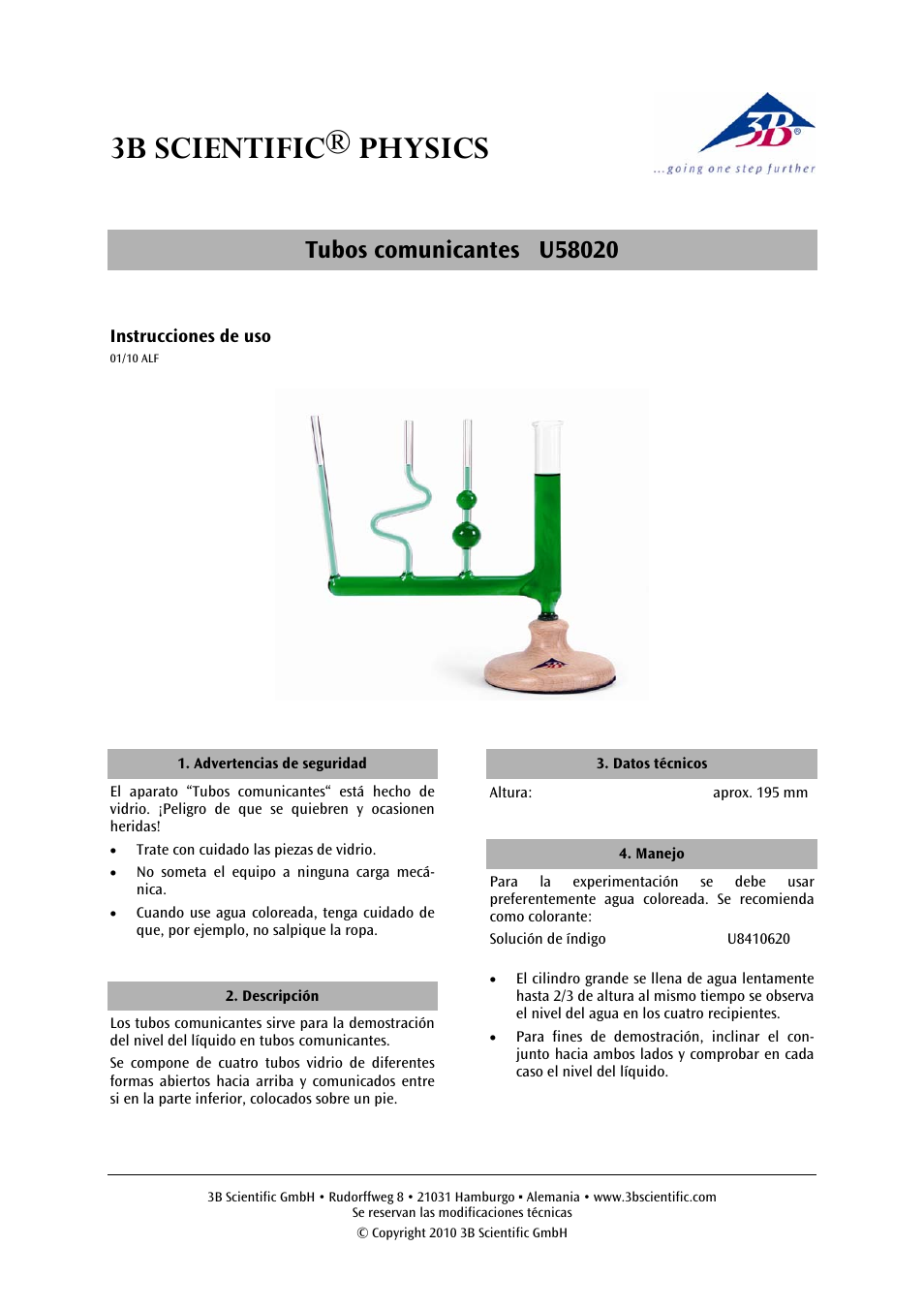 3b scientific® physics | 3B Scientific Liquid Levels User Manual | Page 9 / 12