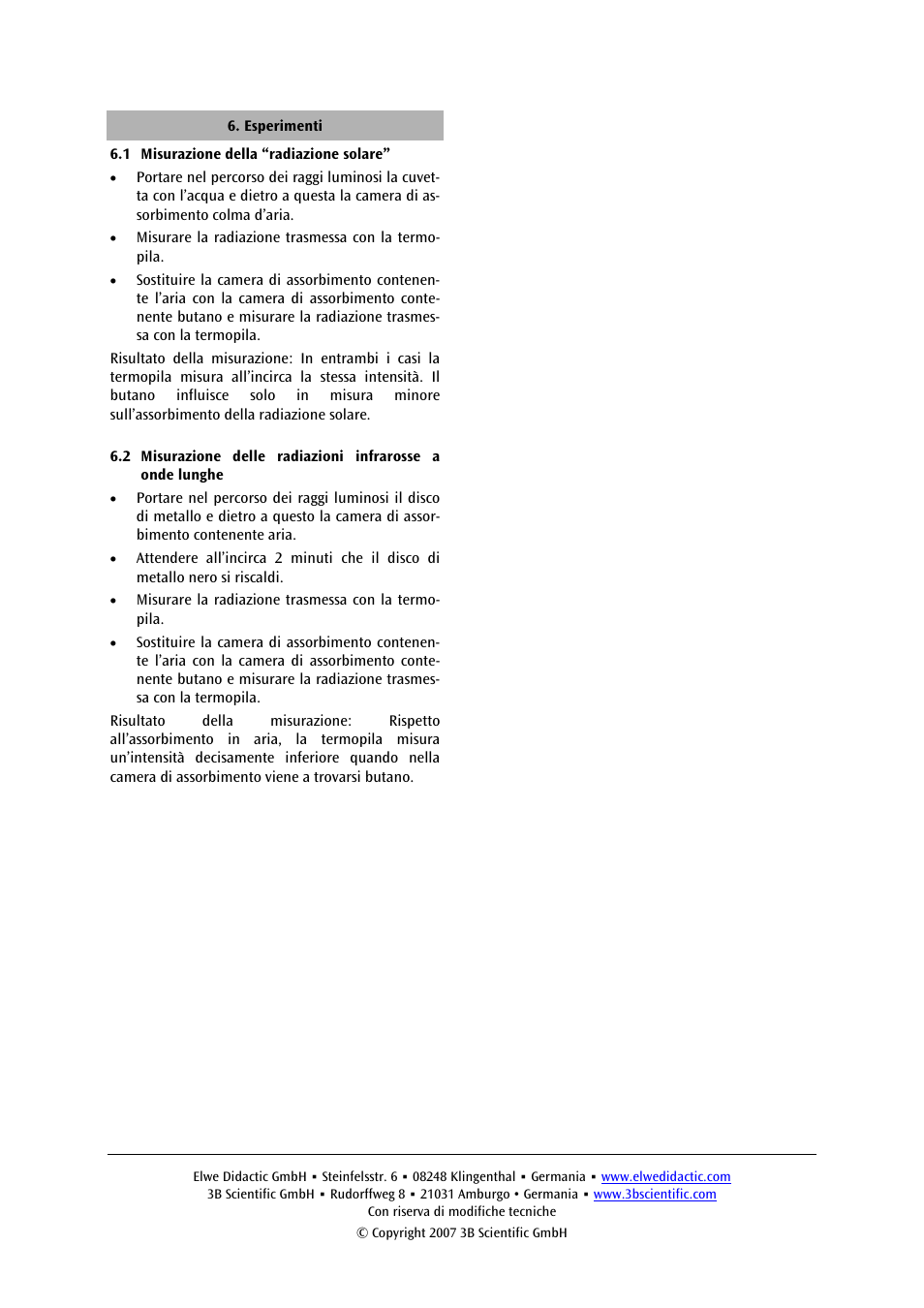 3B Scientific Greenhouse Effect Kit (115 V, 50__60 Hz) User Manual | Page 12 / 18