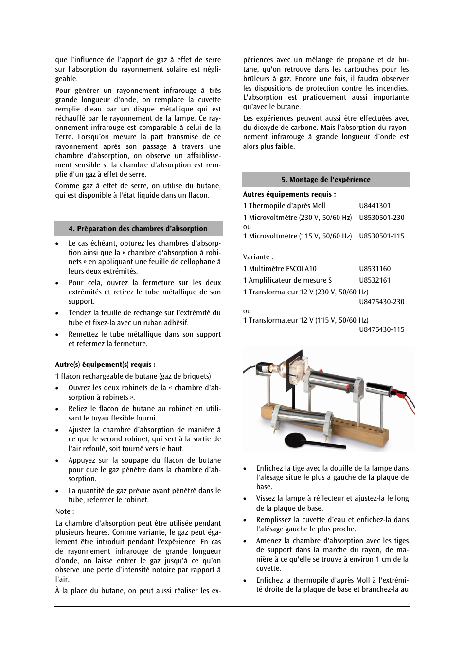 3B Scientific Greenhouse Effect Kit (115 V, 50__60 Hz) User Manual | Page 8 / 18