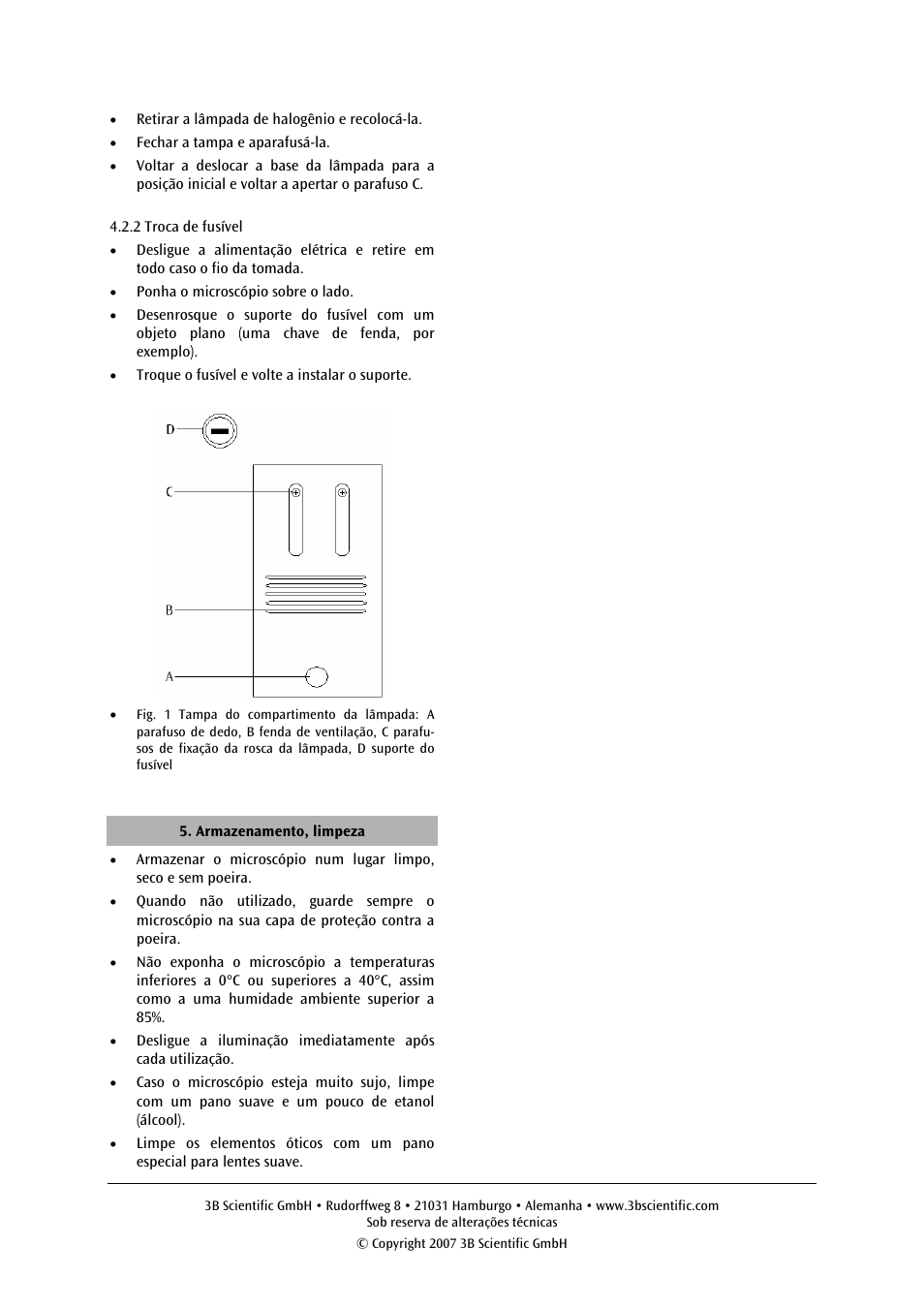 3B Scientific Trinocular Microscope Model 400 User Manual | Page 18 / 18