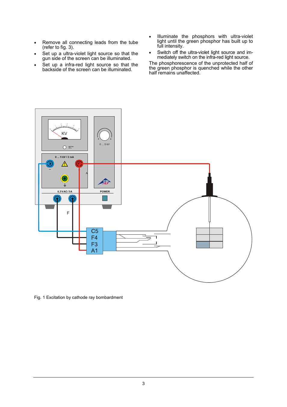 3B Scientific Teltron Luminescence Tube S User Manual | Page 3 / 4
