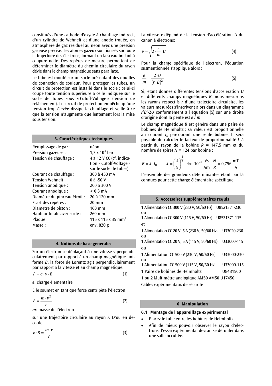 3B Scientific Fine Beam Tube T User Manual | Page 14 / 36