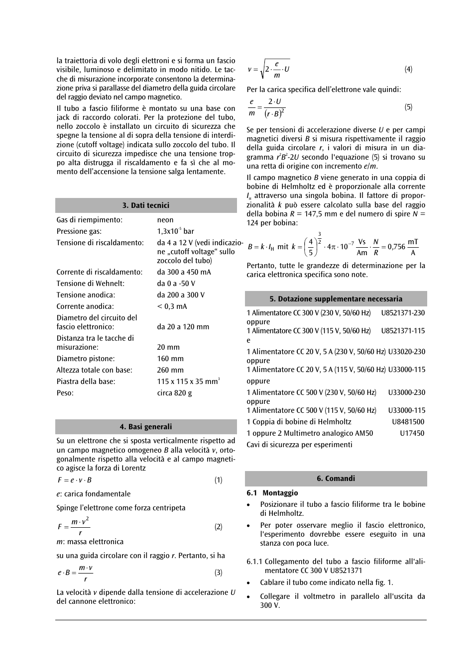 3B Scientific Fine Beam Tube T User Manual | Page 20 / 36