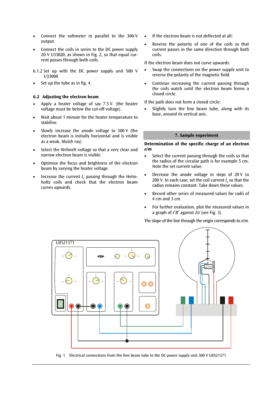 3B Scientific Fine Beam Tube T User Manual | Page 9 / 36