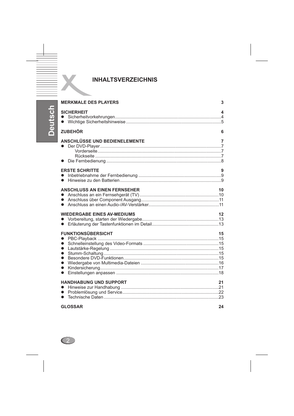 Xoro HSD 202 P User Manual | Page 4 / 92